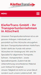 Mobile Screenshot of kiefertrans.ch